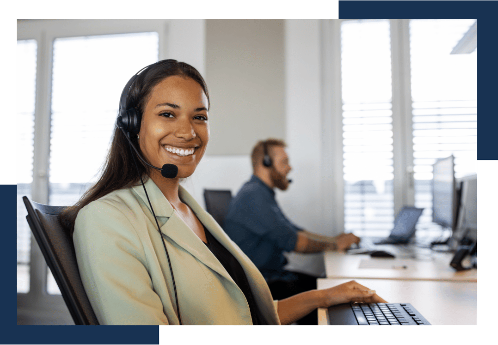 Health navigator assisting an older adult with care coordination